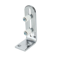 5X Guía de Piso para la Parte Inferior de Las Puertas Corredizas de Granero Soporte de Pared Ajustable Rodamientos de Bolas de Guía de Rodillos