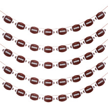 5Pcs Paper Football Pennant Streamers Bunting Hanging Decoration