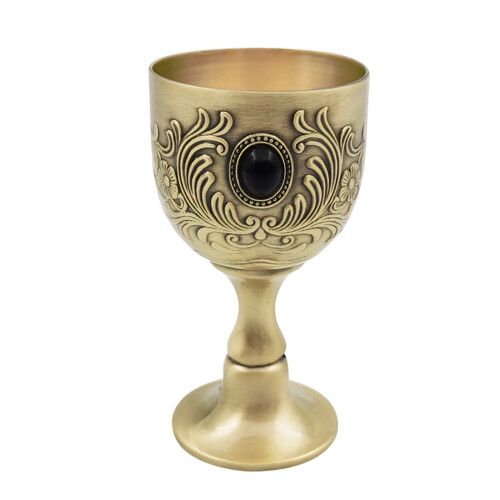 Schnapsglas mit geprägten Edelsteinen, 50 ml, Kelchbecher,-1
