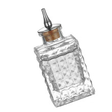 Japanese Style Engineered Engraved Glass Cocktails-stone bottle