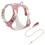 Comfortable Dog Harness Leads Set Fast Release Buckles-M Pink 1