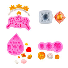 Flexible Food Safe Silicone Jewelry Molds Easy Releases-Pink