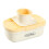 Plastic Garlic Smasher with Hand Guard Vegetable Grater-Yellow 1