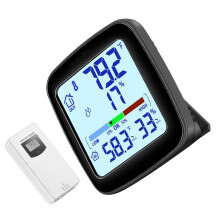 Double Screen Temperature Dampness Meter For Telecommute
