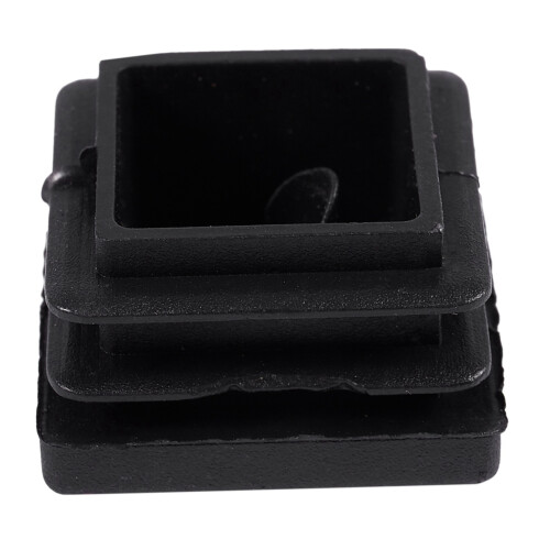 100 Pcs Plastic Square Blanking End Caps Tube Inserts 25mm x 25mm