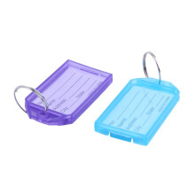125Pcs Mehrfarbenplastikschlüssel Identifikation-Aufkleber-Umbauten mit 2cm Durchmesser-Ring-Schlüsselring