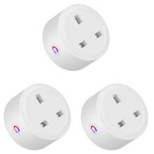 3X Tuya Zigbee Socket 16A Home Powers Monitor Powers Outlet Life Voice Control Alexa Timing DIY UK Plug