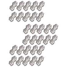 30 Sztuk 3Mm Duplex Klipy Stal NIERDZEWna Kabel Linowy Zaciski Zaciski Zaciski