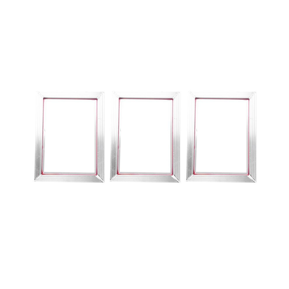 3X A3 Screen Printing Aluminum Frame 31X41cm With White 43T Silk Print Polyester Mesh For Printed Circuit Boards 4711053343100