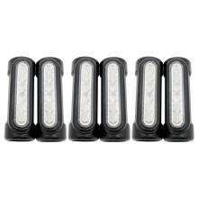 3X Motorcycle LED Highway Bar Switchback Driving Light/Turn Signal Light for (Black)