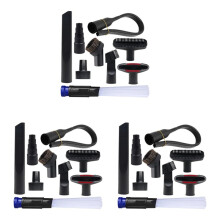 27X Household Vacuum Cleaner Attachments Accessories 2 1/2 Inch to 1 1/4 Inch Vacuum Hose Adapter, Flexible Crevice Tool