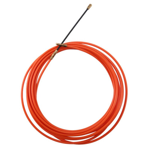 3pcs 4Mm 5 Meter Orange Guide Device Nylon Electric Cable Push Pullers Duct Snake Rodder Fish Tape Wire 2
