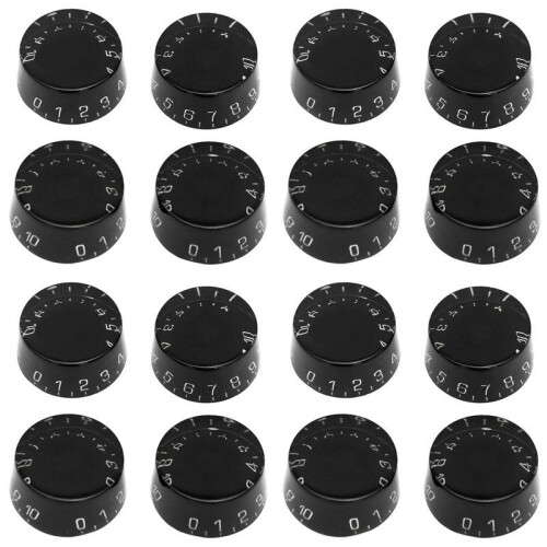 16Pcs Electric Guitar Top Hat Knobs Speed Volume Tone Control Knobs Compatible for  LP Style Guitar 1