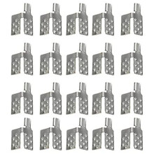 800Pcs Carbon Thermal Film Clamp Connector, Warm Floor Copper Plated Silver Clip Accessories, Floor Heating Film Clamp