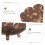 Coconut Shell Soap Dish Leaf Shaped Holder with Easy Drainage for Bathroom Shower and Kitchen 3