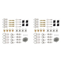 192Pcs Picture Photo Frame Hanging Hooks with Screws Kit for Office Home Painting Hanger Assorted