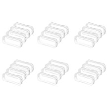 24 Pcs Clear Pencil Case Capacity Transparent Pen Pencil Bag PVC Pen Pencil Zipper Pouches