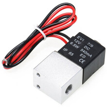 10 Pieza 1/4 Pulgada NPT VáLvula de 2 VíAs Normalmente Cerrada VáLvula de Aire Solenoide EléCtrica de Aluminio NeumáTica 12V