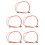 5pcs 1M Jumper Cable Duplex Multimode LC-LC LC to LC Fiber Optic Optical Patch Cord 1