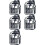 5X Heavy Duty Clear Backpack, Security Transparent School Backpack, See Through Bookbag per Lavoro, Security Check e Viaggi 1