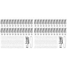 100-Teiliges Wärmekabel-Dachklemmen und Abstandshalter, Metall-Enteisungskabelhaken und Abstandshalter-Set für Dachrinnen-Wärmebandklemmen für Den