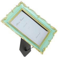 Vintage Resin Photo Frame Light Green Tabletop Decorative