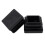 60 Pcs Plastic Square Blanking End Caps Tube Inserts 25mm x 25mm 7