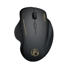 IMICE Trådlös Spelmus Ergonomisk Mus 6 Tangenter LED 1600 DPI Datorladdningsmus Gamermöss för PUBG FPS-Spel