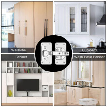 36-Pack Hinge Repair Kit - Cabinet Door Hinge Repair Plate Hinge Fixing Plate for Kitchen Cupboard Door Locker Cabinet