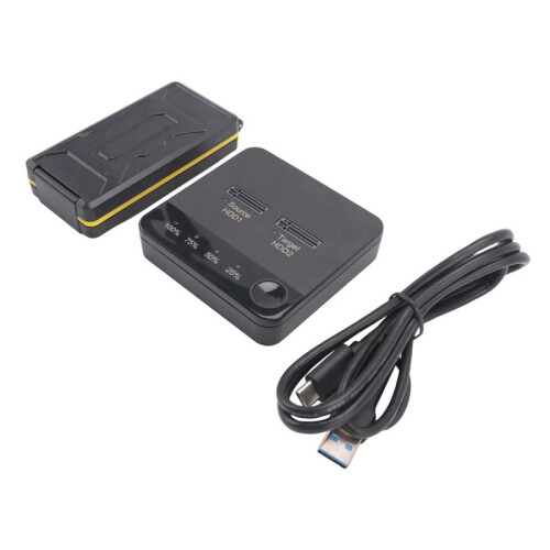 2X M.2  Duplicator M.2  Dual Bay SSD Enclosure External Hard Disk Docking Station with Clone for M2 HDD SSD 2