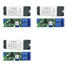 3X Tuya  WiFi-Schalter-Relaismodul 2 CH AC/ 7-32V RF/APP Drahtlose Fernbedienung  Home für Alexa  Home