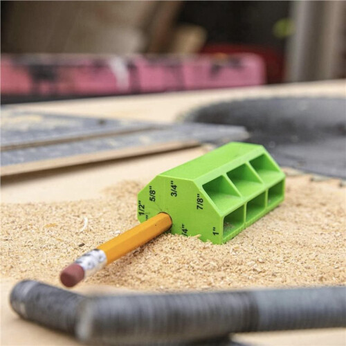 2X New Multi-Functional Scriber Woodworking Tool Pencil Marking Multi-Dimensional Woodworking Graffiti Marking Marking 2