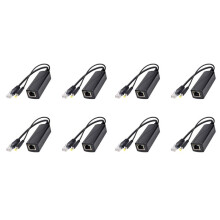 8X PS5712TG Gigabit Power over Ethernet Splitter 10/100/1000Mpbs RJ45 Support IEEE802.3 Af/At(30W) PoE Splitter