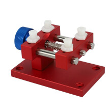 2X Morsa  Cassa con Supporto per Orologio di Base per Riparazione di Orologi Strumento di Riparazione di Riparazione del Supporto da Tavolo