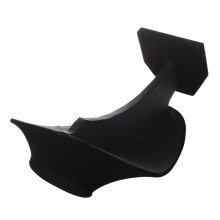 4X Busto de Maniqui de Tienda Soporte de Exhibicion Colgante del Pendiente del Collar de la Joyeria Negro-XL