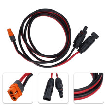 2X Extension Cable 1.5m 12AWG XT60i 2+1 Signal Pin Female to Solar Connecting Extension Cable