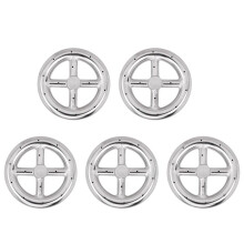 5X Anneau de Brûleur de Foyer Rond de 6 Pouces pour Foyer au Gaz Naturel et au Propane Brûleur de Foyer pour Foyer Intérieur et Extérieur