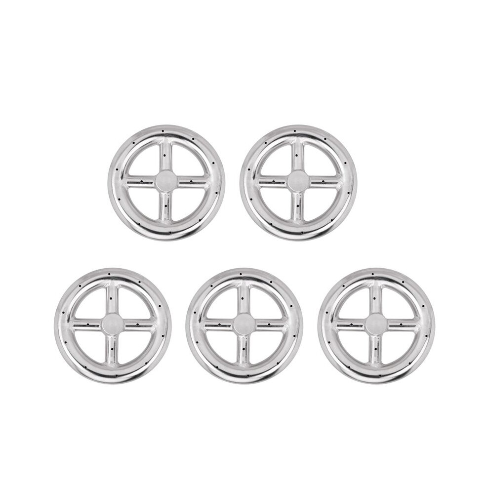 5Pcs 6 Inch Round Fire Pit Burner Ring For Natural Gas & Propane Fire Pit Fireplace Fire Pit Burner For Indoor & Outdoor 4712048870694