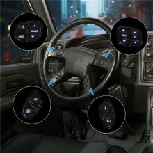 2X LED Light Steering Wheel Radio Source 1999442 for Yukon H2 Avalanche Silverado Tahoe