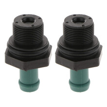 2X Auto Positive Kurbel GehäUse EntlüFtung PCV Ventil Rück Schlag Ventil Auslass Ventil für 11810-6N202 045-0350