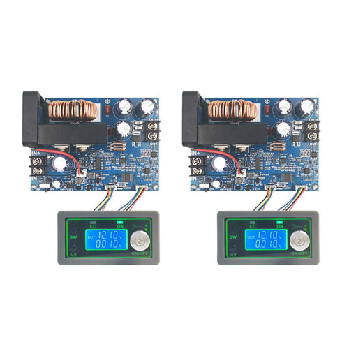 2X WZ5020L 20A 1000W   Buck Converter CC CV Step-Down Power Module Adjustable Voltage Regulated Power Supply