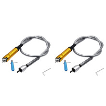 2X WałEk GięTki do Szlifierki Elektrycznej, z PrzedłUżAczem Uchwytu 0,3-6,5 mm do Szlifierki Obrotowej Wiertarki Elektrycznej