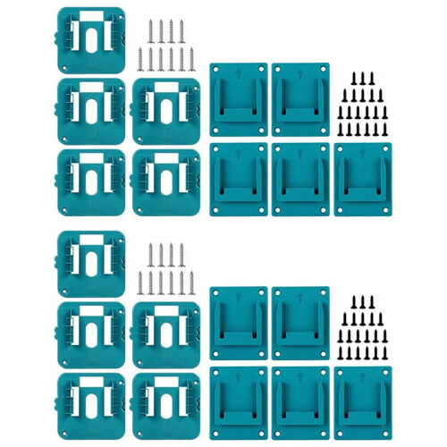 20Pack Battery Storage Rack for  14.4V 18V Li-Ion Battery Tools Machine Holder Storage Rack Wall Mount Bracket