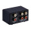 2X 2 in 1 Out or 1 in 2 Out O Source Signal Selector, Switcher, Speaker, O Source, Switcher, Lossess, RCA Interface 2