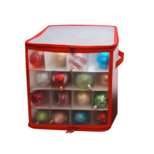 2X Baubles Storage Box Christmas Balls Storage Xmas Tree Decorations Organizer Bauble Storage Divider Toys Storage Box