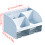 Multiple Section Office Supply Box Produced Of Strong-Blue 4