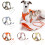 Comfortable Dog Harness Leads Set Fast Release Buckles-S Yellow 3