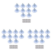 30 Pcs Rubber Strong Suction Cup Replacements for Glass Table Tops with M6 Screw