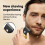Travel Friendly Cordless Shaver Single  Blade System Bald-White 4