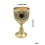 Schnapsglas mit geprägten Edelsteinen, 50 ml, Kelchbecher,-1 4